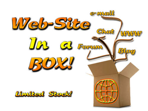 Build your own Web-Site, Included - Software, Hosting, Domain name, Support