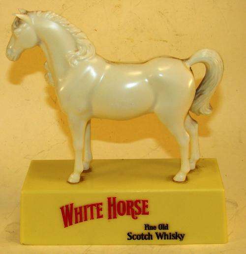 White Horse Fine Old Scotch Whisk y Figurine- H15cm, L 13cm, width 4cm