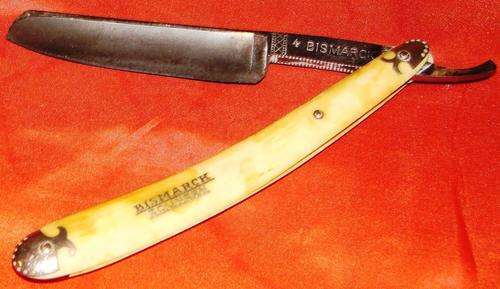 Antique No 4 Bismarck Solingen Straight Razer with Ivory handle-Made in Germany