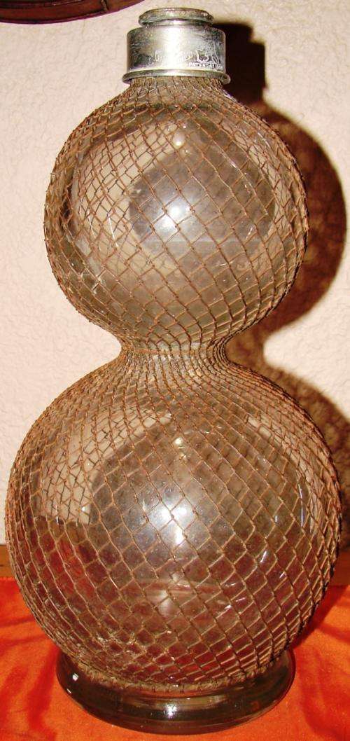 Rare big antique 1850`s Soda Maker (streamer) bottle without head mechanism-Stamped Sypo/England