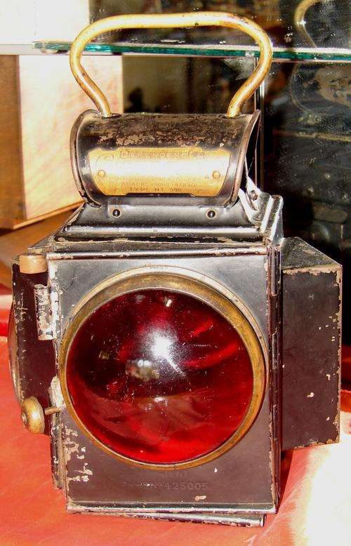 Antique 1904 Dependence Railway Marker-J & R Oldfield Ltd-Type No 580 paraffin lamp
