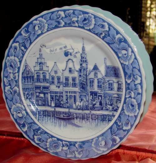 Beautiful Delft Special Limited Edition China plate-Dia 18 cm