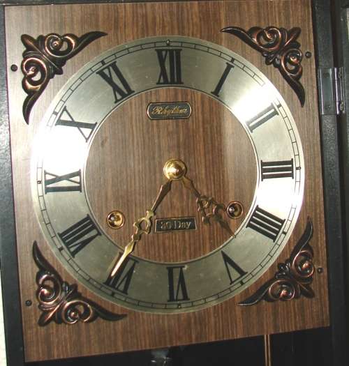 Beautiful vintage Rhythm 30 day long case wall clock-100% working-just servised