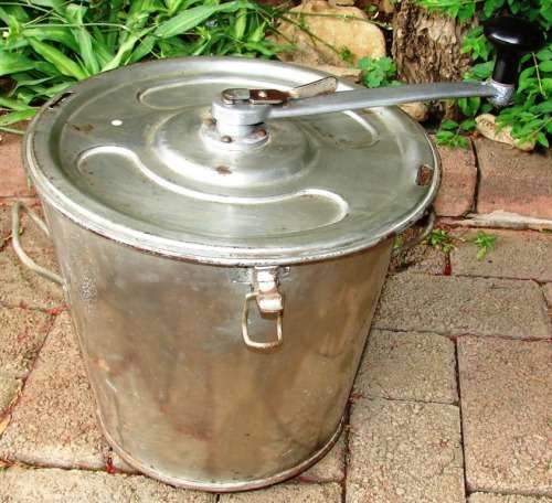 Big vintage TSP stainless steel manual dough Bread Kneader-Good condition in working order