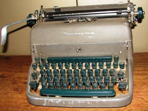 Antique Remington Rand-Made in USA Typewriter