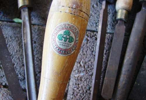 RTC Wood turning Lathe CL 1000 1/3 HP cycles 50 with 12 chisels-Marpel & Sons Sheffield England