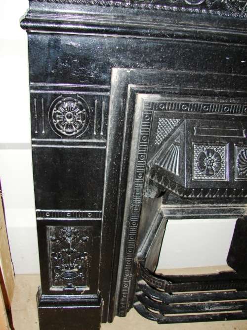 Beautiful good quality no 47 BICLAM 36 (Manufacturer) vintage cast iron fire surround -Size 1m x 1m