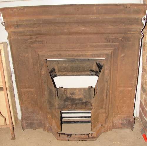 Beautiful good quality no 47 BICLAM 36 (Manufacturer) vintage cast iron fire surround -Size 1m x 1m