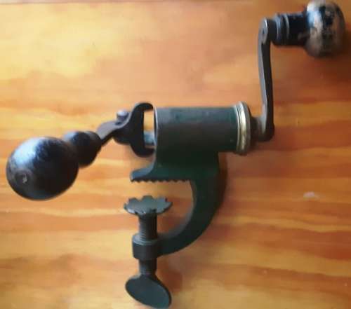Antique12 gauge Shotgun shell hand reloading tool-metal and brass-stamped 16-Dia. 25 cm x 15 cm