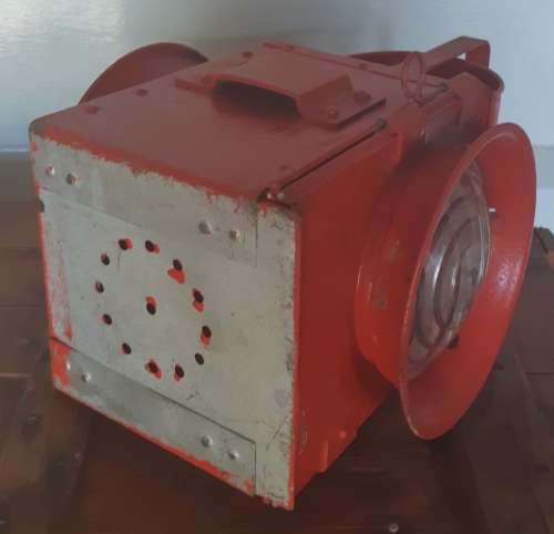 Vintage Signal red 2 way Railway Lantern