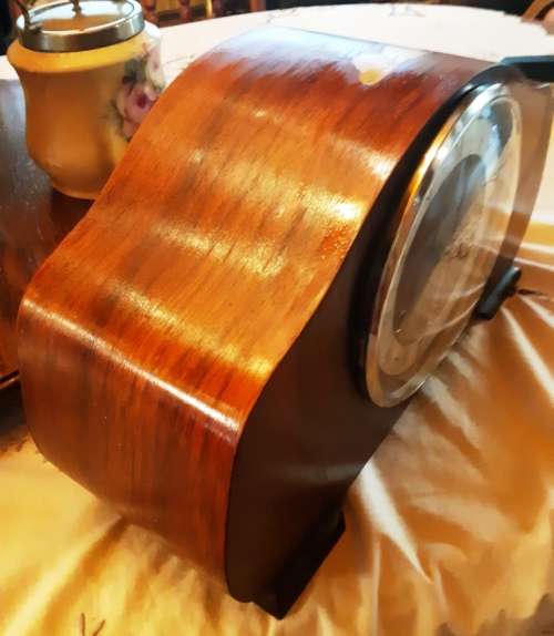 Beautiful 14 day Enfield  made in England Mantle clock-100% working-dia L 40 cm, H 23 cm w 16 cm