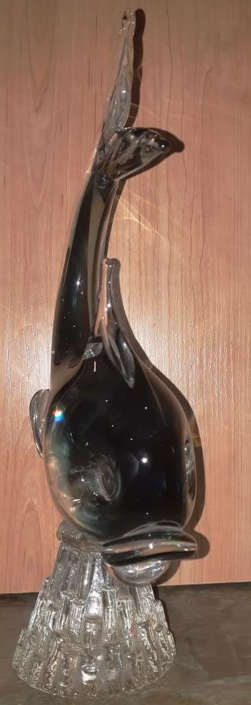 Stunning 1,75 kg`s Murano Glass fish-Height 31 cm-mint condition-no cracks/chips