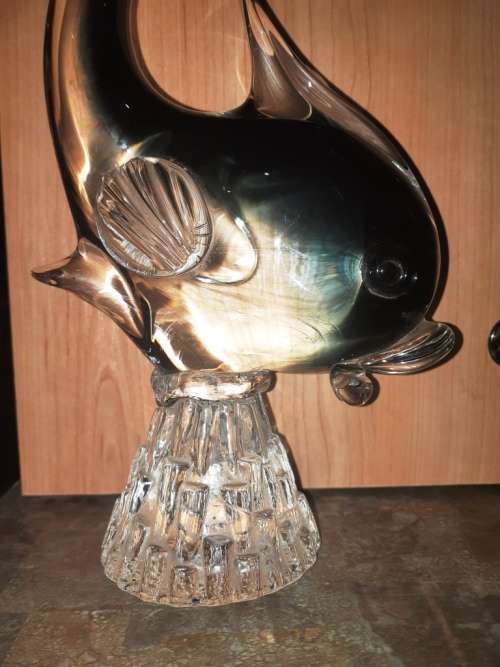 Stunning 1,75 kg`s Murano Glass fish-Height 31 cm-mint condition-no cracks/chips