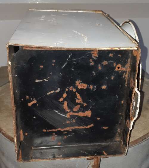 Vintage SA Railway Services SARS red one way Railway signal Lantern with inside  burner