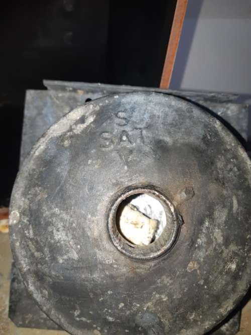 Vintage SA Railway Services SARS red one way Railway signal Lantern with inside  burner