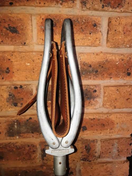 Vintage Walking/sitting Stick for sporting events and other gatherings-made in England with leather