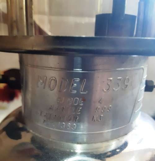 Vintage Coleman 339 -Feb 1981 Made in Canada-Kerosene Lamp-clean and in good condition