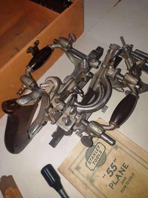 Wow! Stanley "One 55 Plane" in excellent condition in original box with manual and extra tools