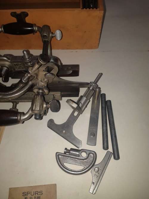 Wow! Stanley "One 55 Plane" in excellent condition in original box with manual and extra tools