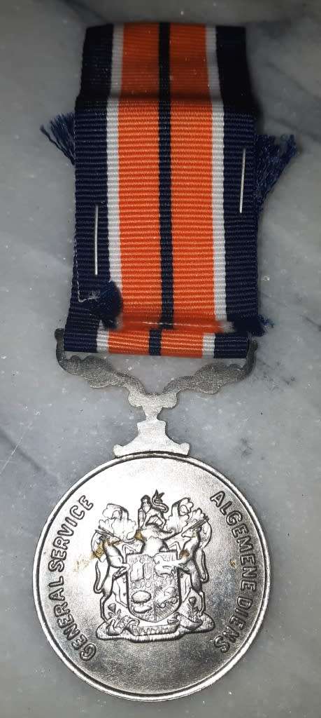SADF  Silver General Service (no date) Medal-very good condition