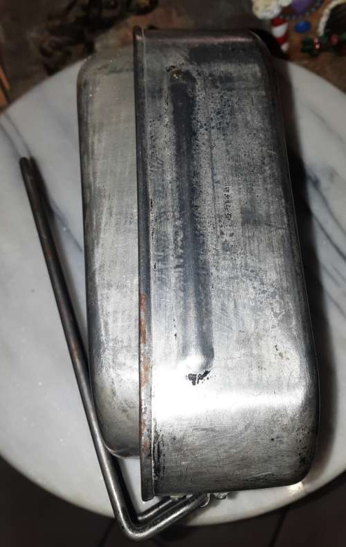 Very old military metal dixie-stamped MB 2-41-good condition
