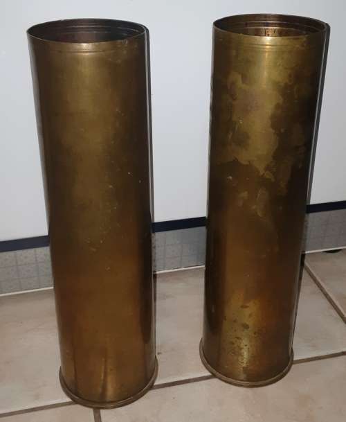 Vintage 90 mm Brass canon shell 1979- the 1980 was sold