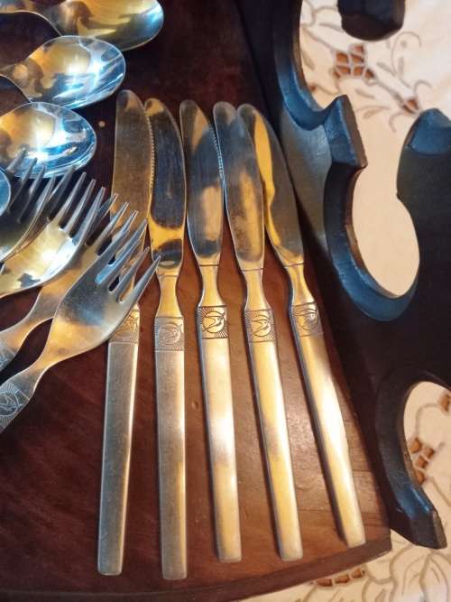 Collection of 23 quality old SAA/SAL(South African Airways) branded cutlery