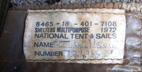 2 x Big Old SA Military Multi Purpose Shelter from the 70`s