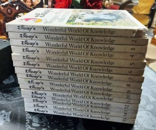 Disney`s Wonderful World of Knowledge - (15 volume set) hardcover-January1, 1971, Danbury Press