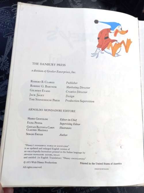 Disney`s Wonderful World of Knowledge - (15 volume set) hardcover-January1, 1971, Danbury Press