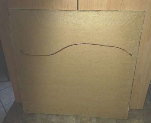 Nice Portchie print with white wooden real antique frame/matt glass-40 cm x 40 cm