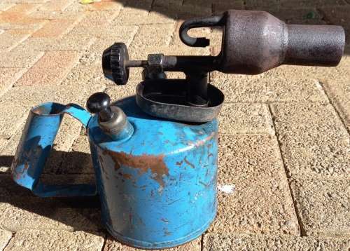 Big blue vintage Blow Torch-complete and still working