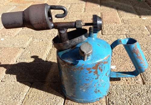 Big blue vintage Blow Torch-complete and still working