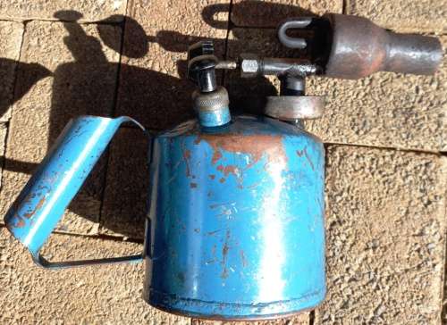 Big blue vintage Blow Torch-complete and still working