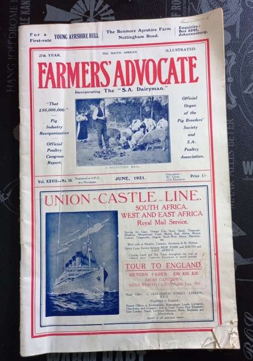 2 x Copies of "Farmers Advocate" an Agriculture Magazine/newspaper 1924 and 1931