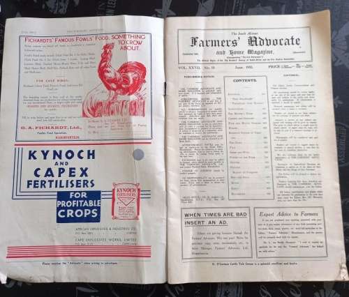 2 x Copies of "Farmers Advocate" an Agriculture Magazine/newspaper 1924 and 1931