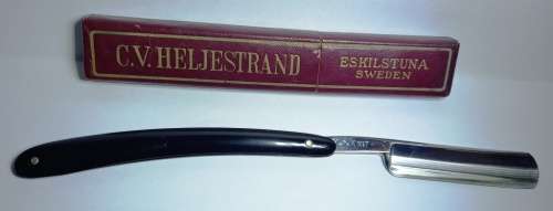 Antique C.V. Heljestrand Eskilstuna Sweden MK no 7 Cut Throat Knife -never used in box-free shipping