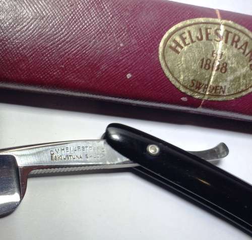 Antique C.V. Heljestrand Eskilstuna Sweden MK no 7 Cut Throat Knife -never used in box-free shipping