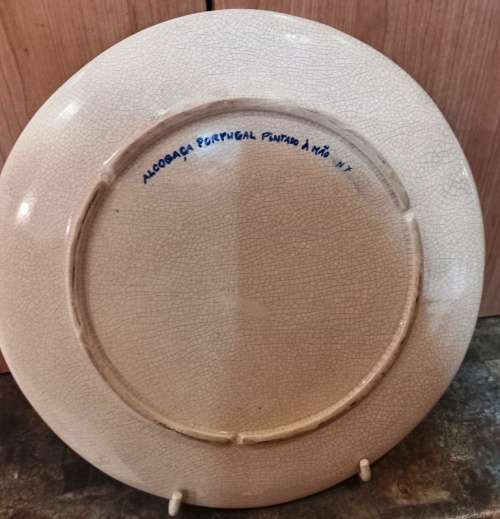 Beautiful big Portuguese Wall plate Pintado A. Mao-Emilio Frios 7-7-1997 -Dia 30 cm