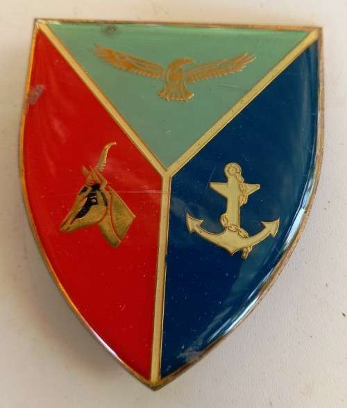 SADF-SA Army Headquarters (gold type) Shoulder Flash (dia.6 cm x 5 cm)