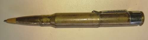 Pen made of FNM 76-44 Bullet cartridge-use normal ball point ink inner ink refill