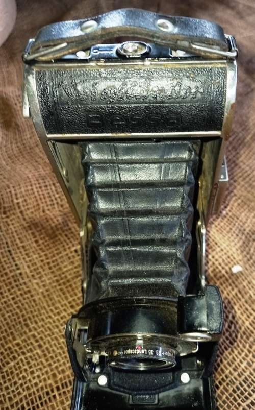 Vintage Voigtlander Bessa folding camera with Anastigmat 1:77 F10.5 lens