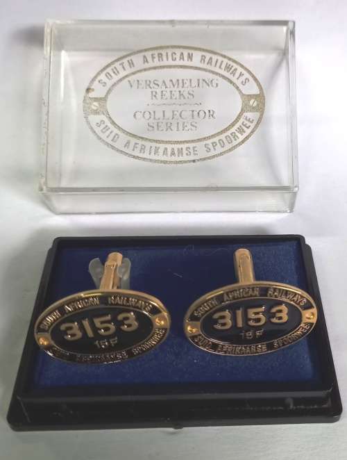 Beautiful rare South Africa Railways Collectors series Cufflinks in original presentaion box