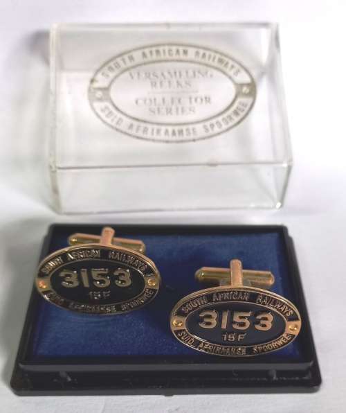 Beautiful rare South Africa Railways Collectors series Cufflinks in original presentaion box