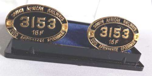 Beautiful rare South Africa Railways Collectors series Cufflinks in original presentaion box