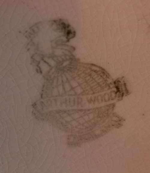 Beautiful  Vintage `Authur Wood` House shaped Porcelain Butter Dish in good condition