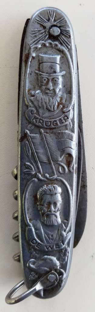 Antique Silver Pres. Paul Kruger and Christian de Wet Anglo Boer War Pocket Knife made by PANDA no 2