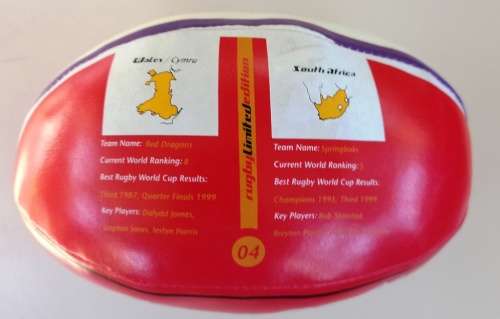 World Cup Rugby 2007 Coca Cola/Steers Ruby Limited Edition Soft Rugby Ball-Good condition