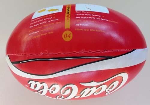 World Cup Rugby 2007 Coca Cola/Steers Ruby Limited Edition Soft Rugby Ball-Good condition