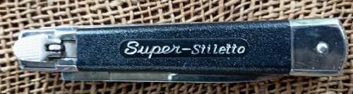 Vintage Italian Super-Stiletto `flick` automatic open knife in very good condition- L 20 cm open